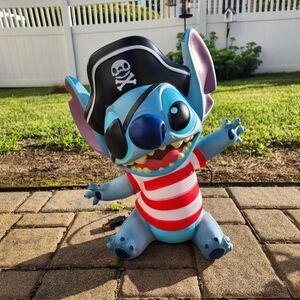 Disney's Stitch Pirate Costume Halloween 18" Gemmy Blow Mold LED Lighted New
